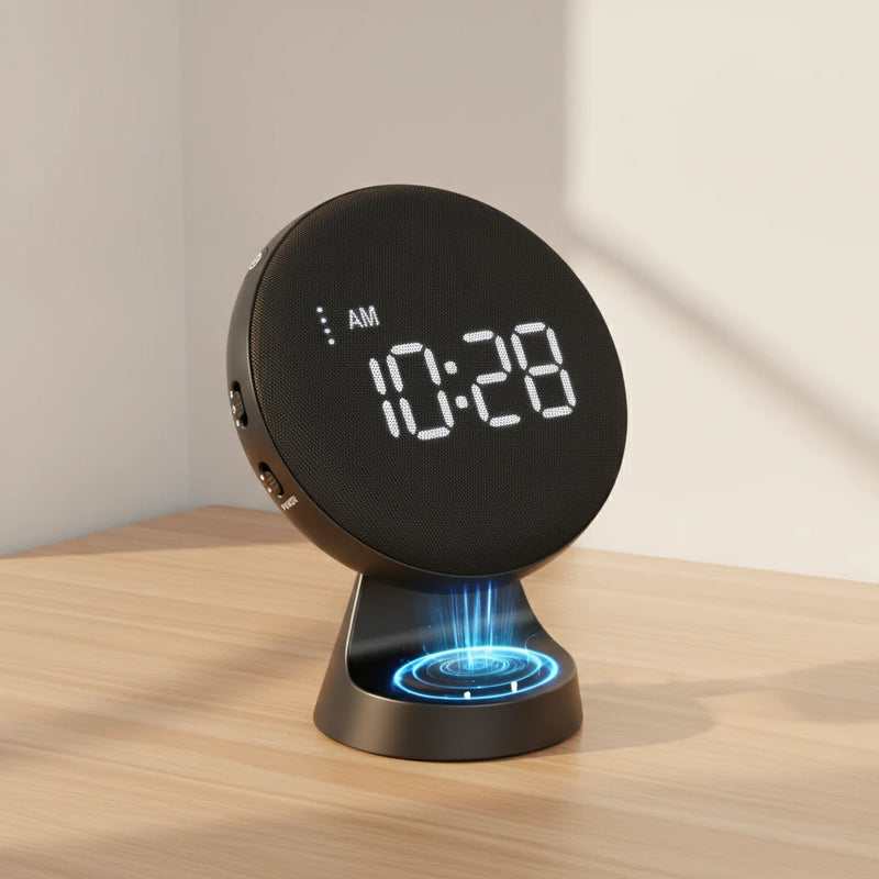 Réveil vibrant puissant à recharge sans fil