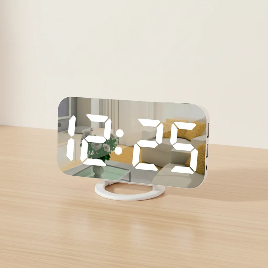 Réveil vibrant triple alarme effet miroir