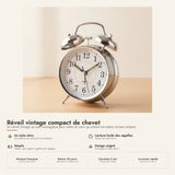 Réveil vintage compact de chevet