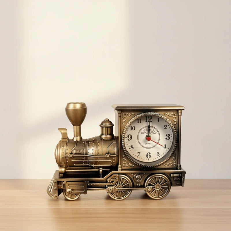 Réveil vintage locomotive rétro déco