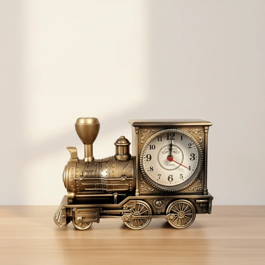 Réveil vintage locomotive rétro déco
