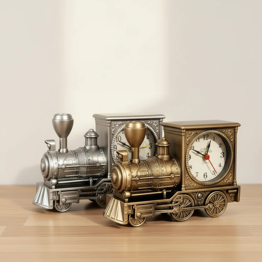 Réveil vintage locomotive rétro déco