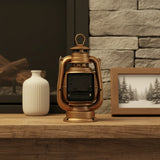 Réveil vintage métal lampe à huile