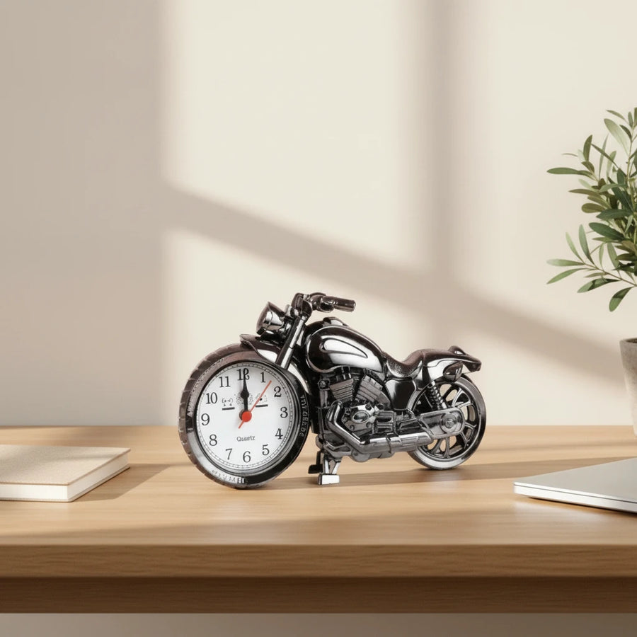 Réveil vintage moto rétro déco