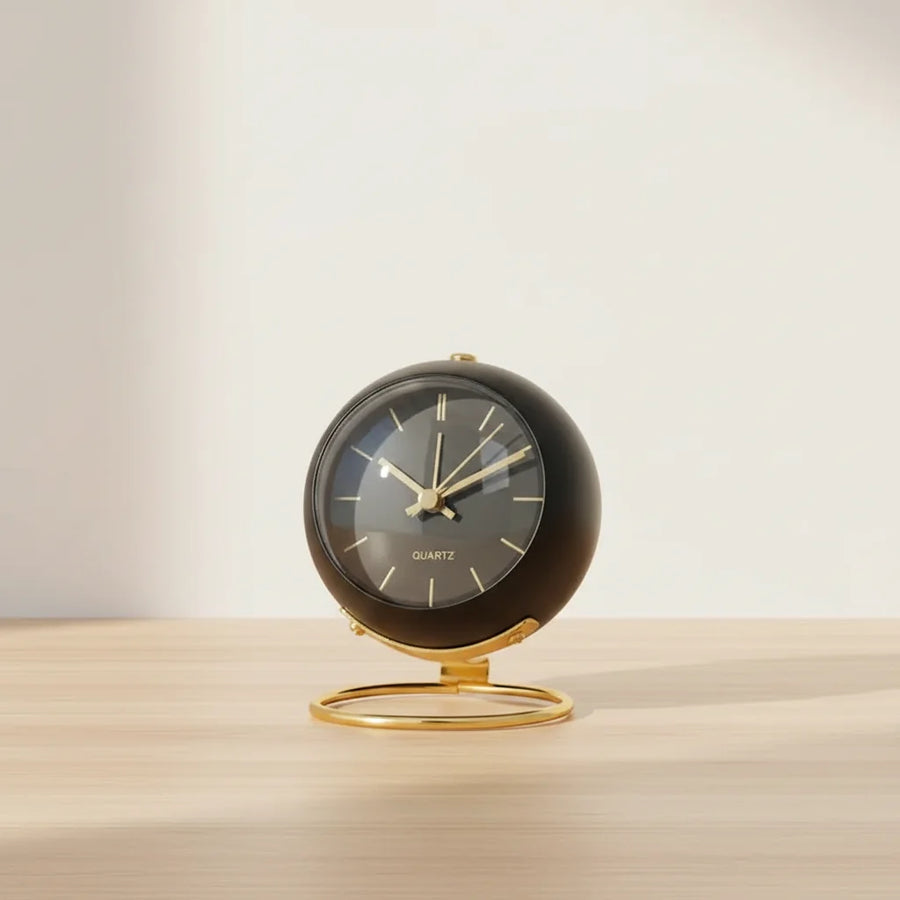 Réveil vintage noir