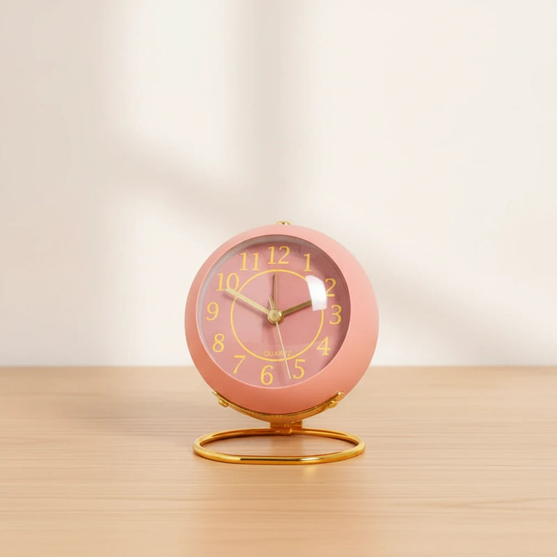 Réveil vintage rose