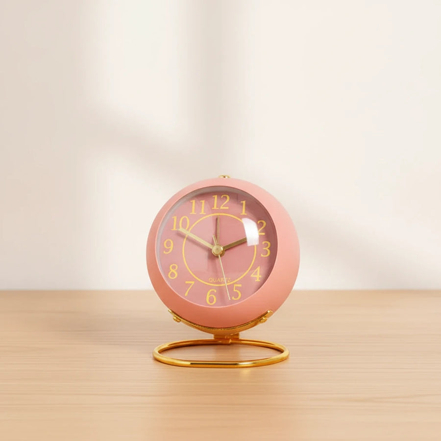 Réveil vintage rose