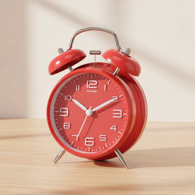 Réveil vintage rouge