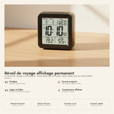 Réveil de voyage affichage permanent