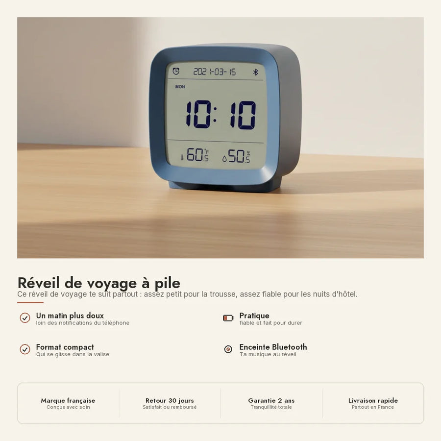 Réveil de voyage à pile
