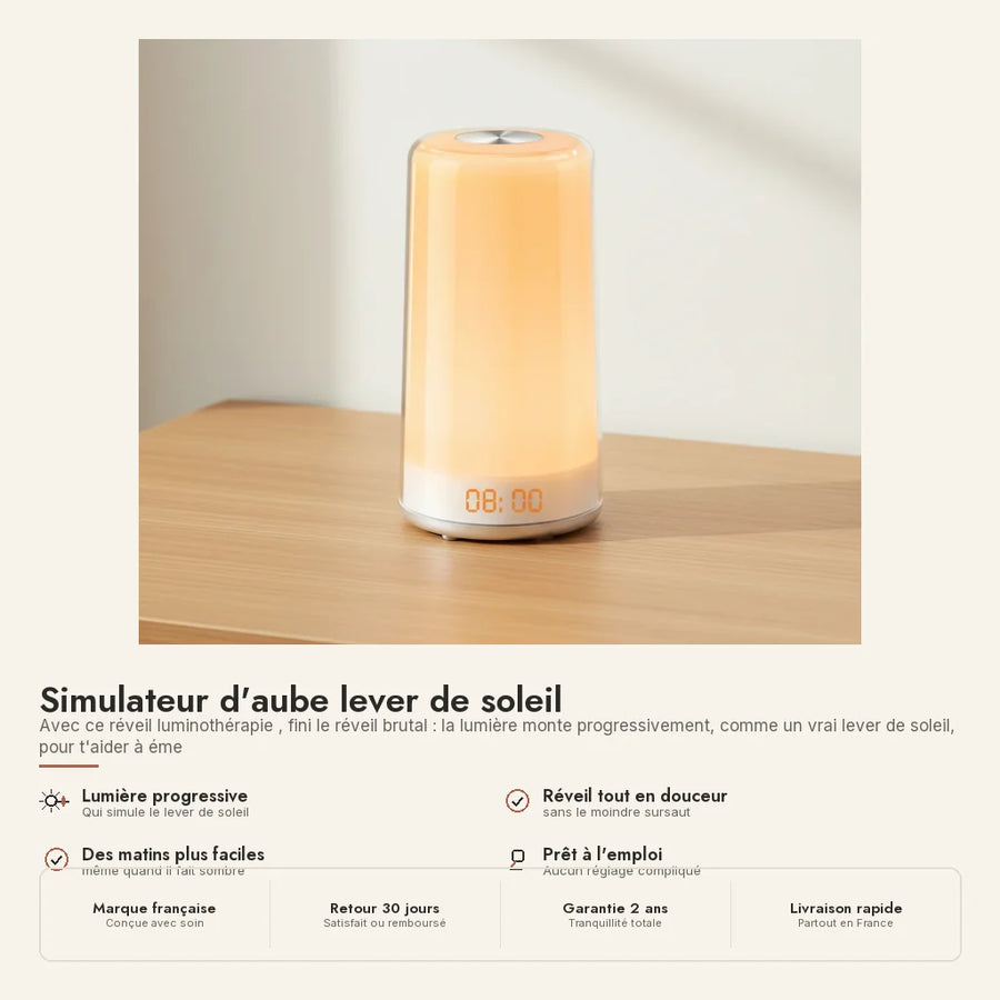 Simulateur d'aube lever de soleil