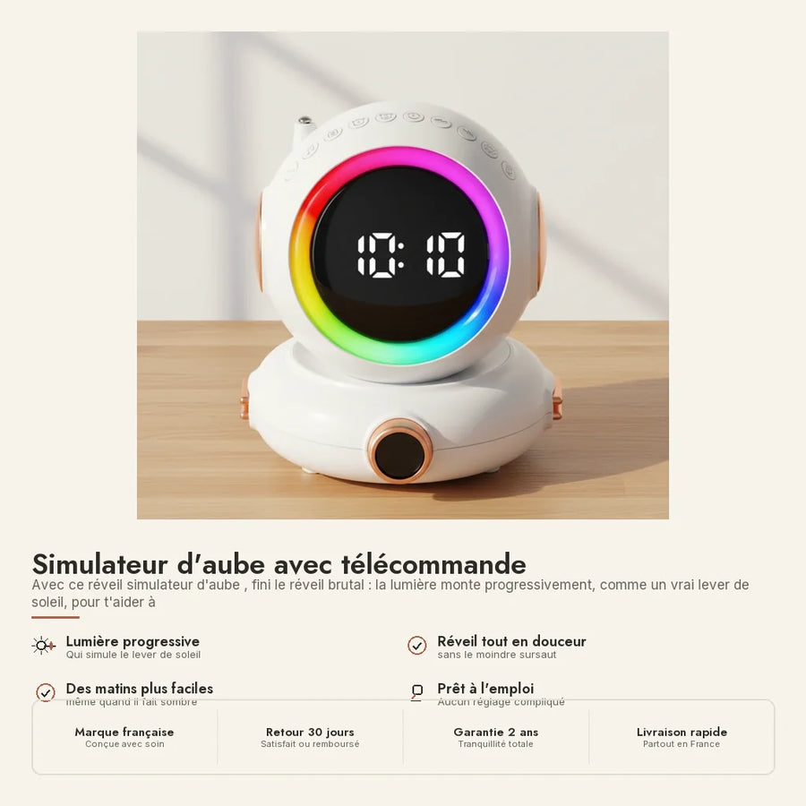 Simulateur d'aube avec télécommande